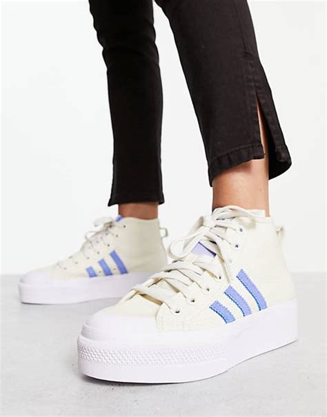 sneakers dames plateauzool wit adidas|zalando sneakers.